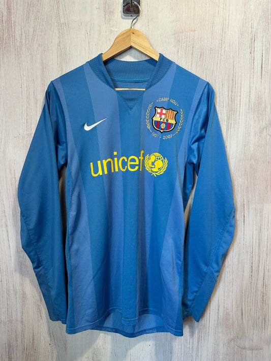 AUTHENTIC FC Barcelona 2007 2008 Goalkeeper Size S kit football shirt jersey GK