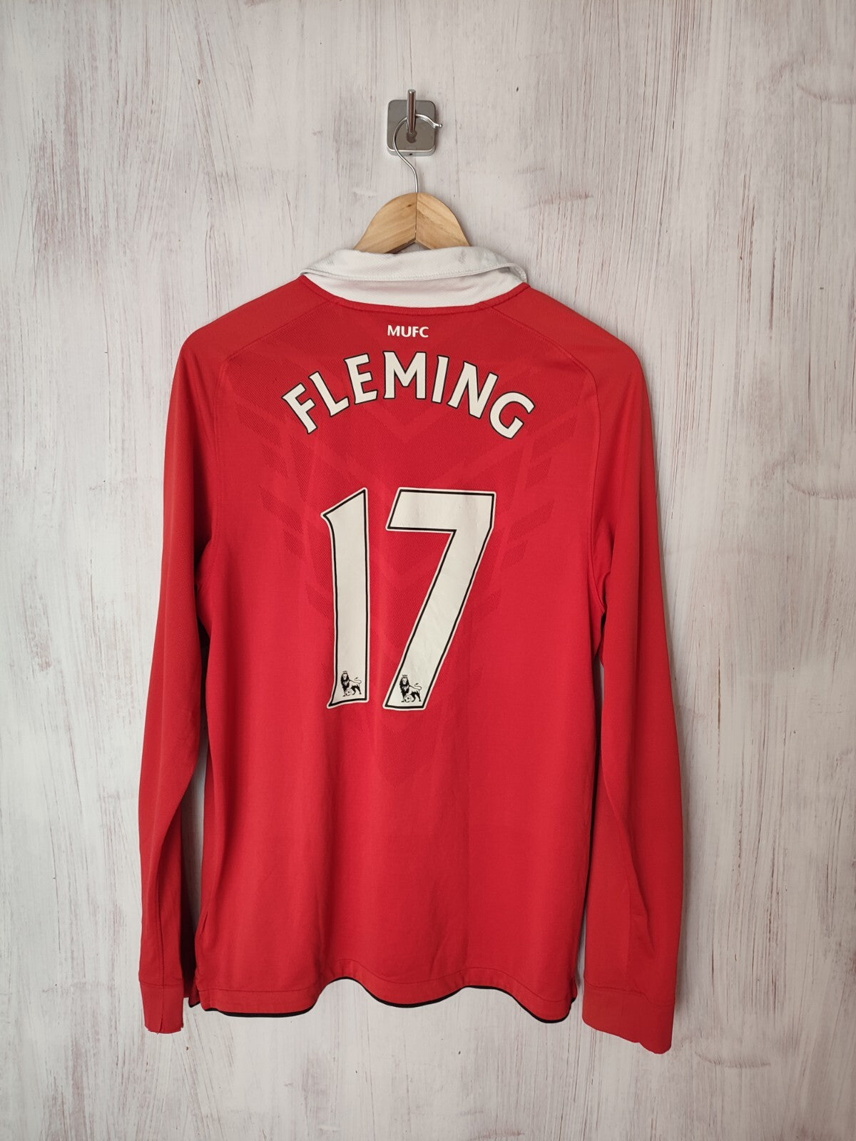 Manchester United 2010 2011 home Size M shirt jersey soccer football kit tee L/S