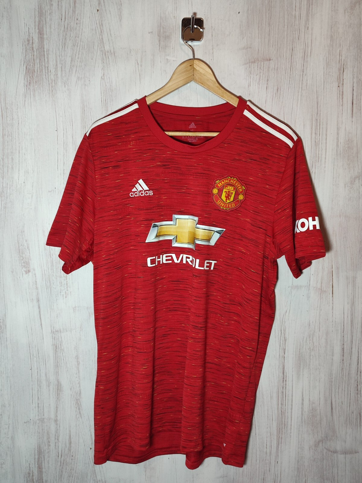 Manchester United 2020 2021 home Sz XL shirt jersey maillot football soccer kit