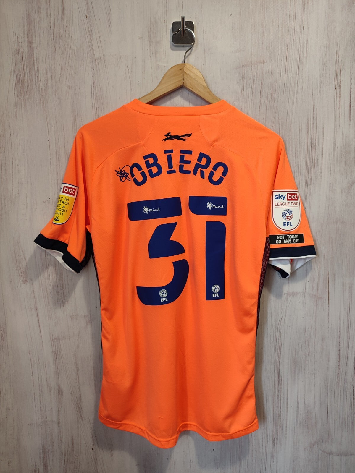 FC Carlisle United 2020 2021 away Size L shirt jersey football soccer kit Obiero