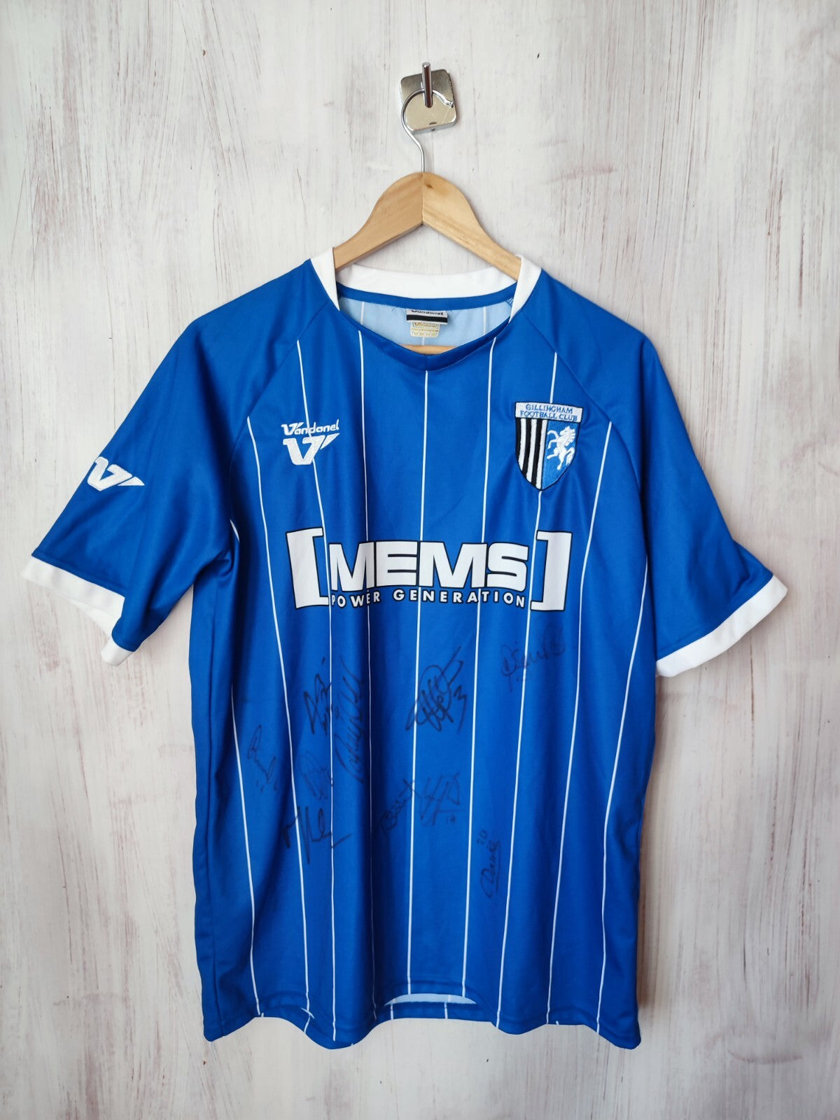 Gillingham 2011 2012 home Size L Vandanel soccer football jersey shirt kit tee