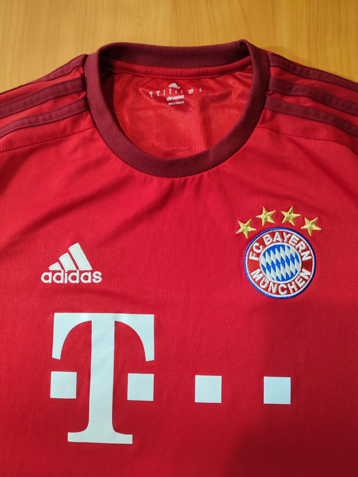 FC Bayern Munich 2015 2016 home Size S Adidas shirt jersey soccer kit football