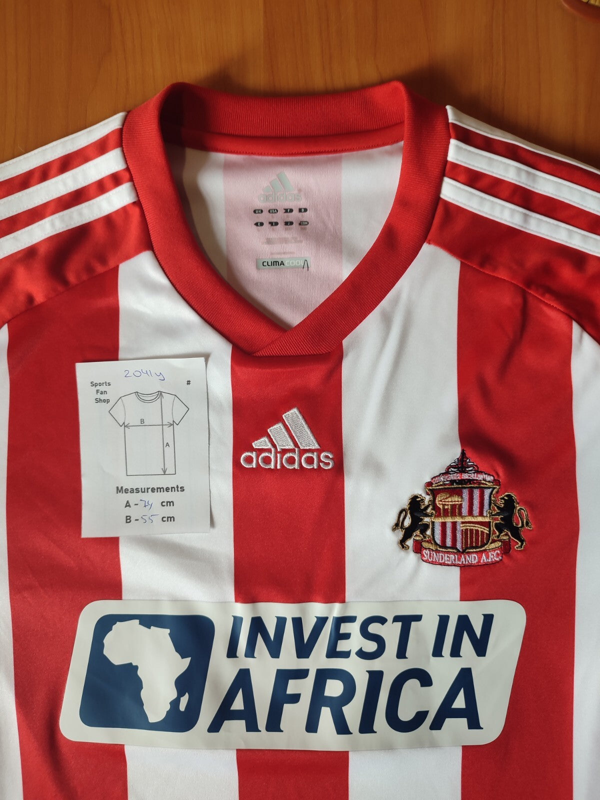FC Sunderland 2012 2013 home Size L Adidas football shirt soccer jersey tee kit