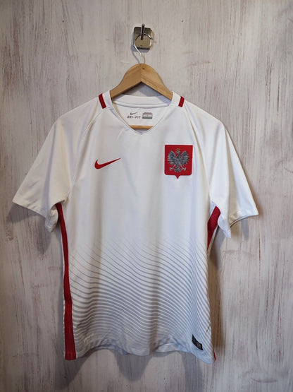Poland team 2018 2019 home Size M soccer shirt jersey football kit tee Nike
