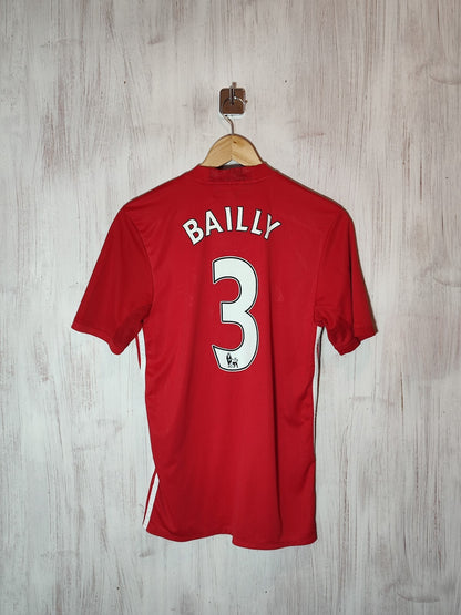 Manchester United 2016 2017 home Sz S Adidas football soccer shirt jersey Bailly
