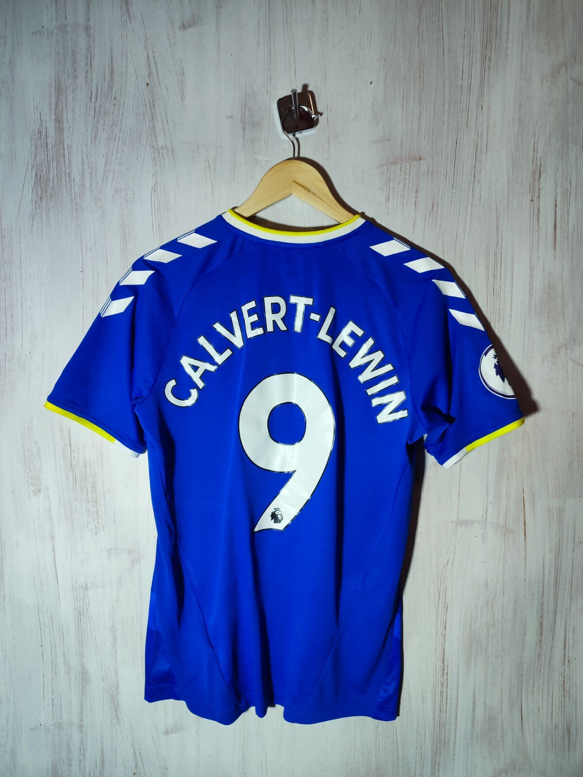 FC Everton 2021 2022 home Sz S Hummel shirt jersey soccer kit tee Calvert-Lewin