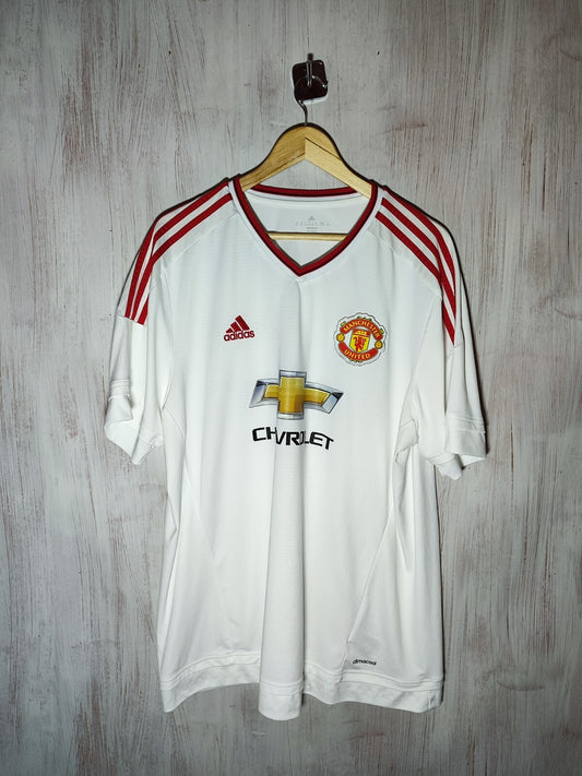 Manchester United 2015 2016 away Sz 2XL Adidas shirt jersey soccer football XXL