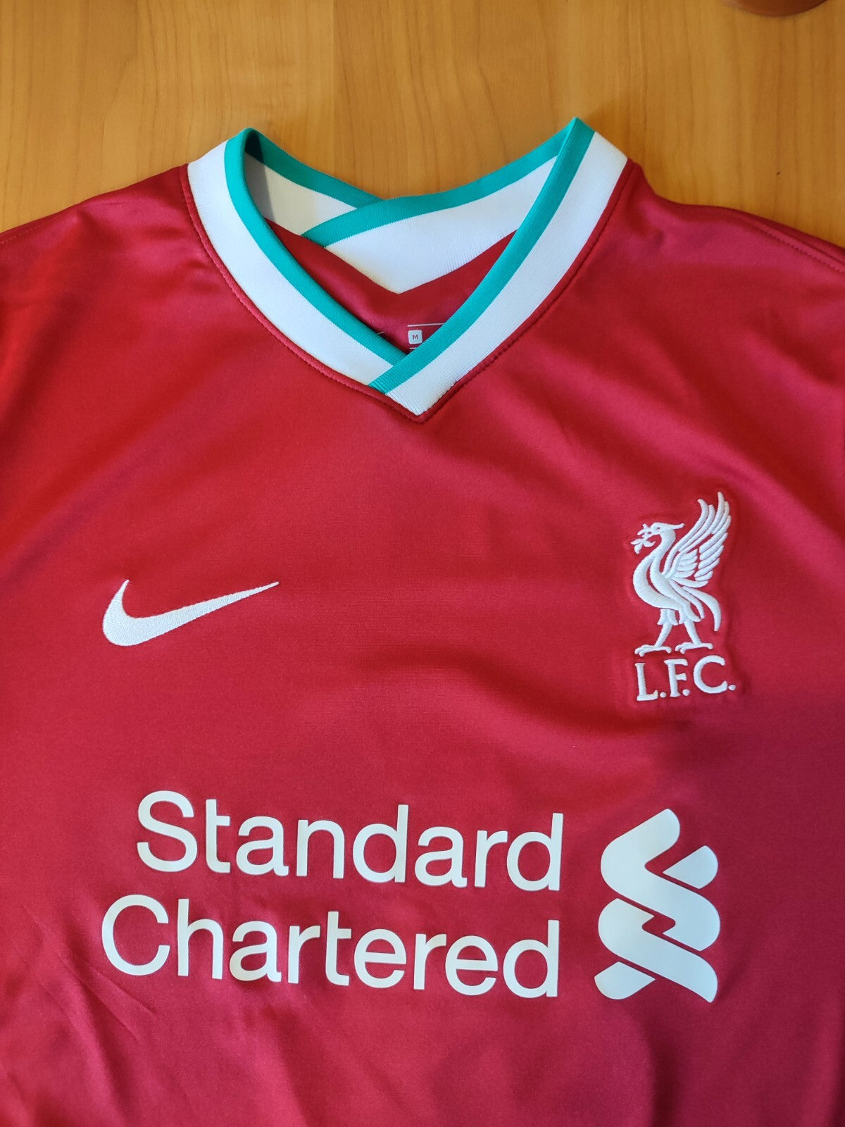 FC Liverpool 2020 2021 home Size M Nike shirt soccer jersey kit football Virgil