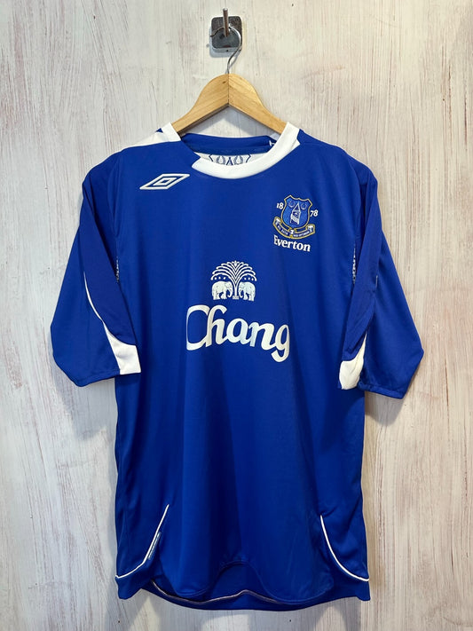 FC Everton 2006 2007 home Sz L football shirt jersey maillot soccer trikot kit