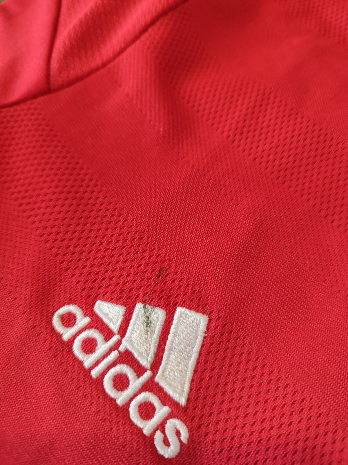 women's Manchester United 2015 2016 home Sz L Adidas shirt jersey soccer kit tee