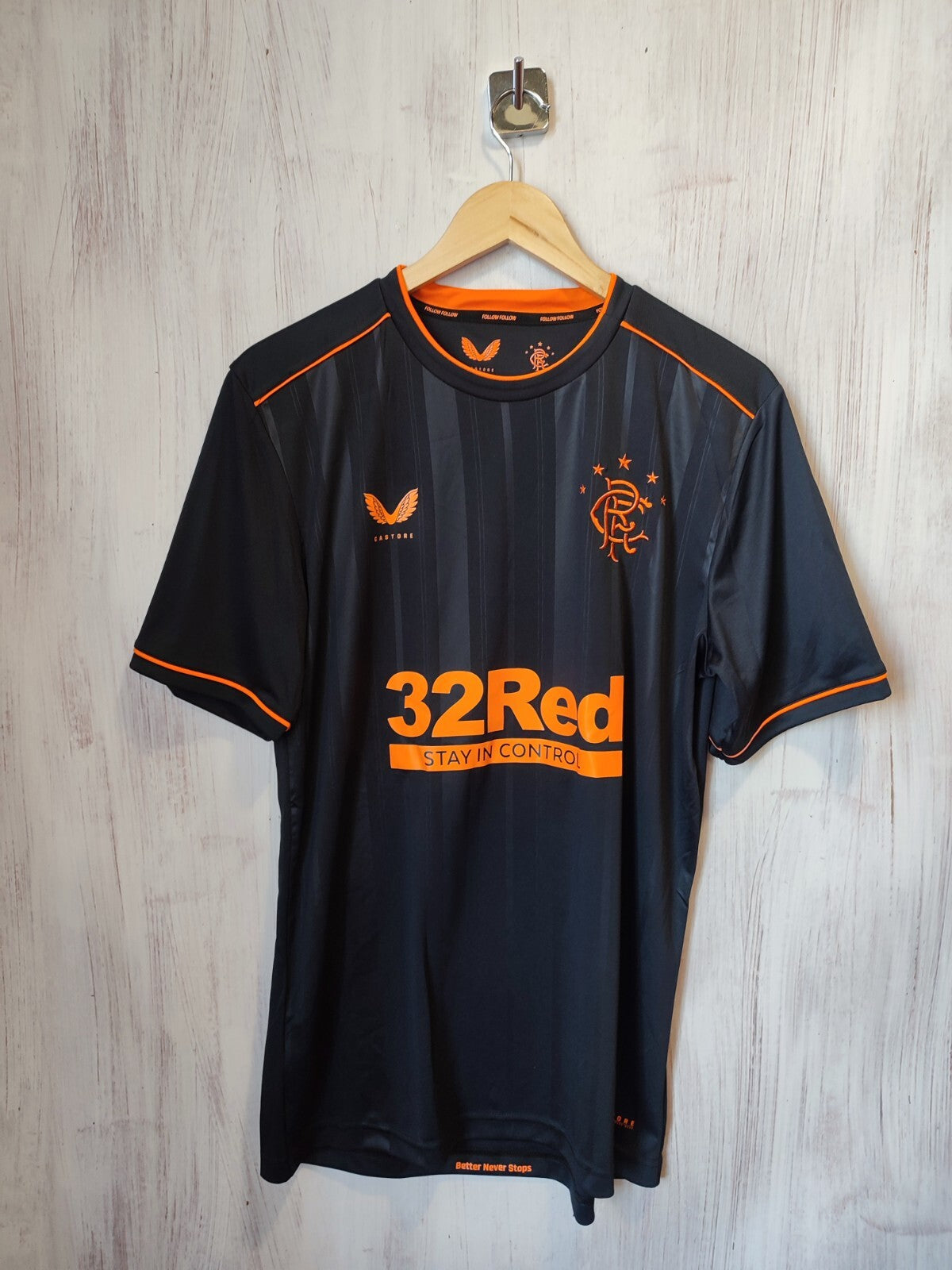 Glasgow Rangers 2020 2021 third Size L Castore soccer shirt jersey football 3rd