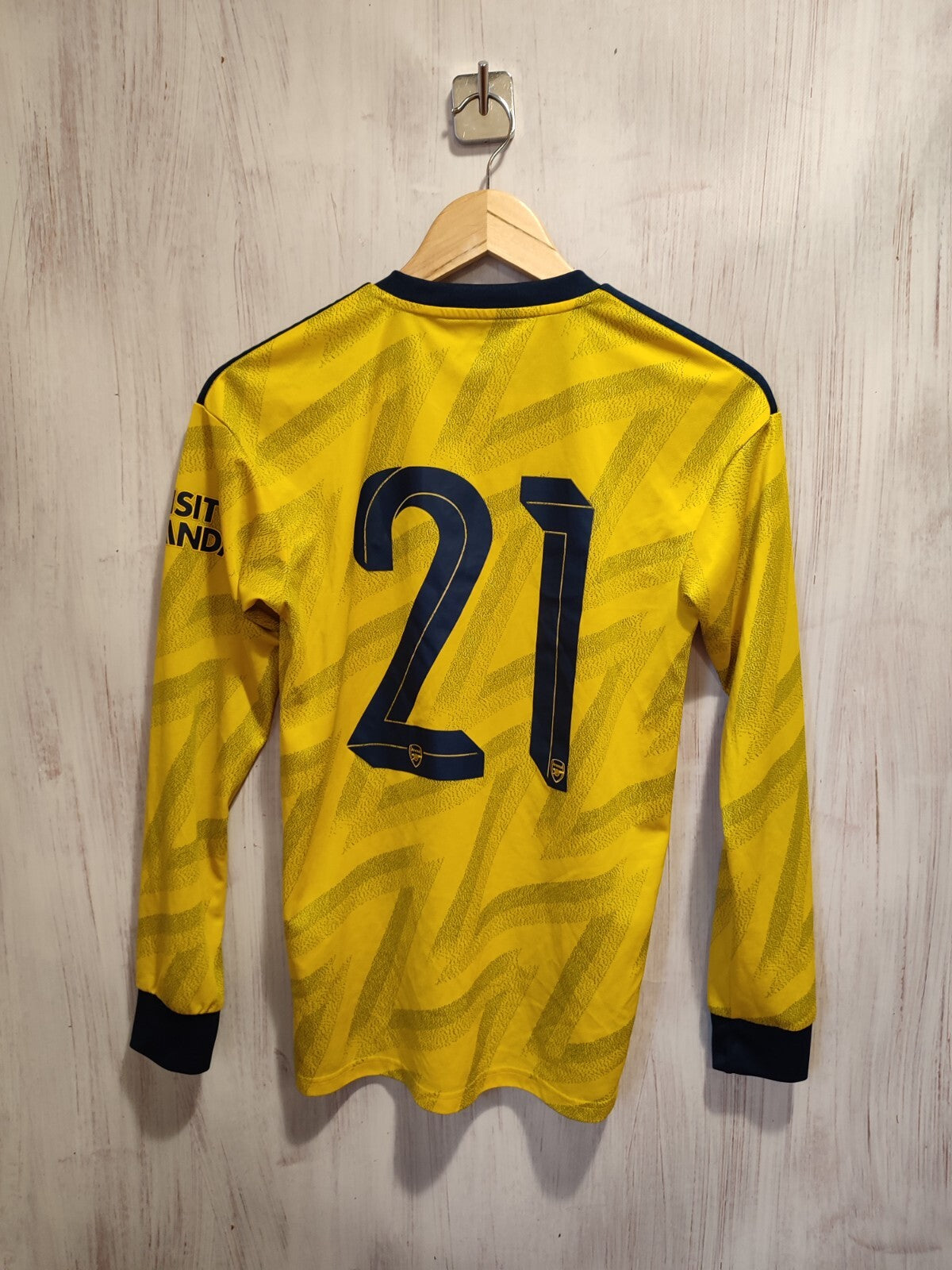 Arsenal London 2019 2020 away Sz XS Adidas soccer shirt jersey football kit L/S