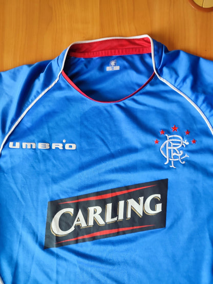Glasgow Rangers 2005 2006 home Size M football soccer shirt jersey kit tee Umbro