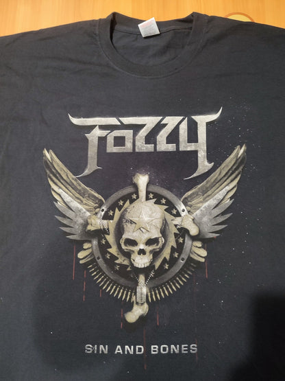 Fozzy 2012 Sin and bones Size 3XL Fruit of the loom jersey shirt tee  rock metal