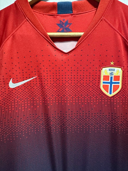 women's Norway 2019 2020 home Sz L Nike shirt jersey soccer football trikot kit