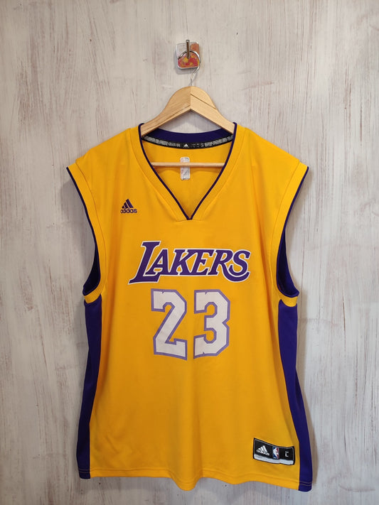 Los Angeles Lakers #Jason Williams Size L Adidas jersey shirt Basketball kit tee