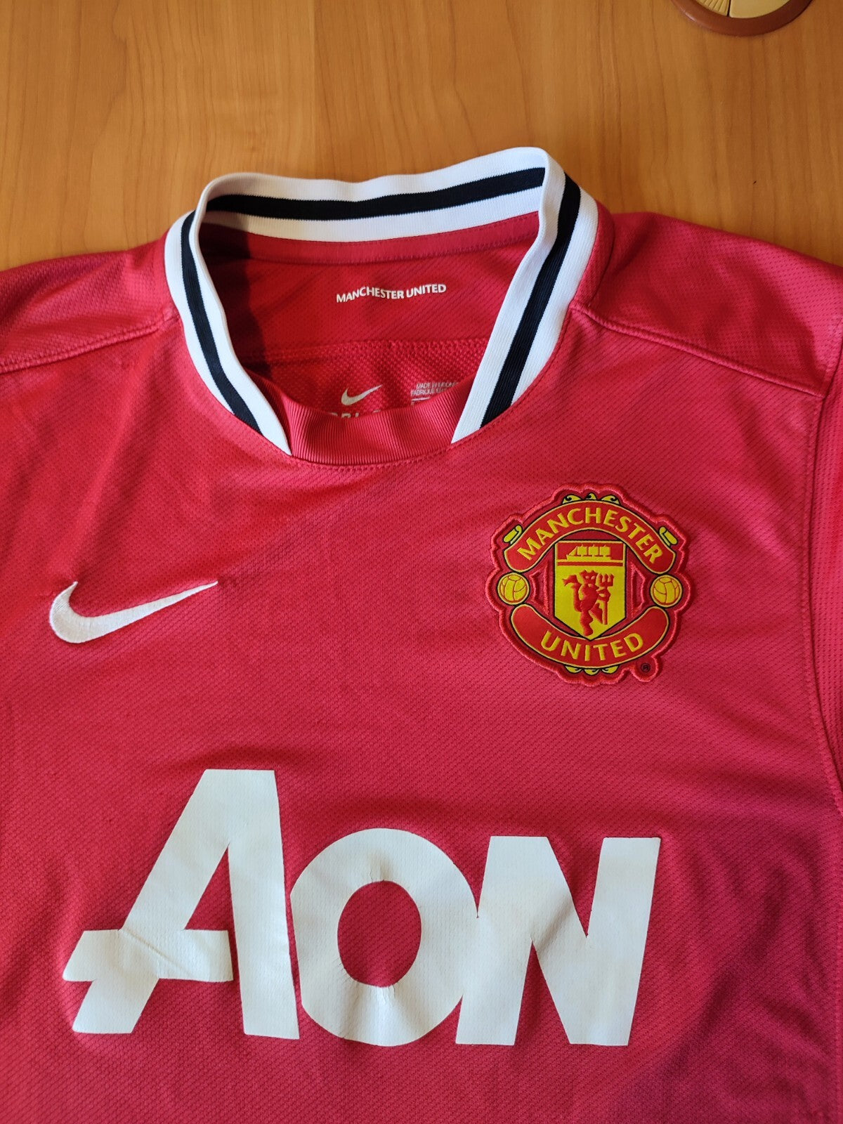 Manchester United 2011 2012 home Sz S Nike shirt jersey soccer football kit tee