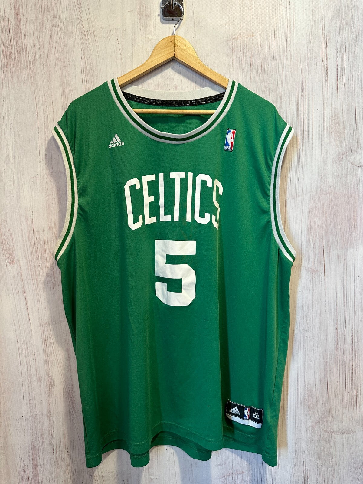 Boston Celtics #5 Kevin Garnett Size 2XL Adidas Basketball shirt jersey kit XXL