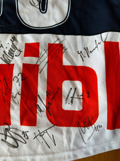 EHC Kloten Flyers #58 Blum MATCH WORN? Size XL Nike Ice Hockey jersey shirt kit