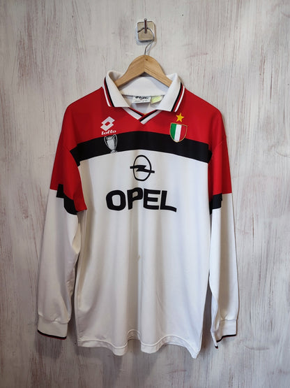 AC Milan 1994 1995 away Sz XL Lotto shirt jersey football soccer kit millot L/S