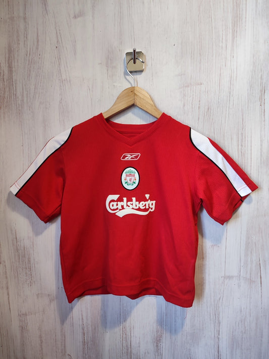 Kids 7/8 years FC Liverpool 2002 2003 training shirt soccer football jersey kit