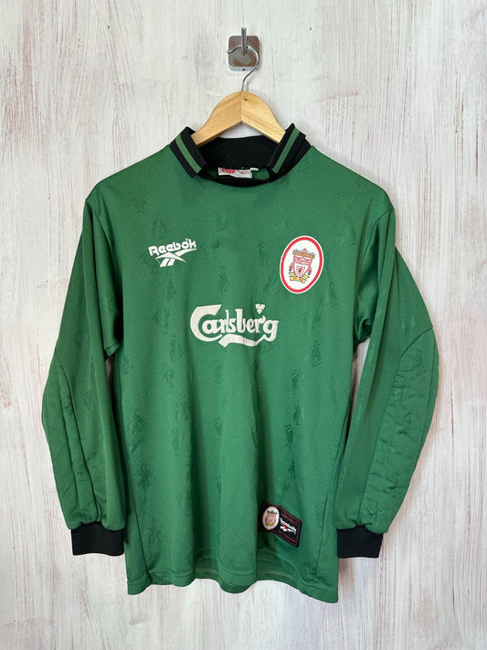 FC Liverpool 1996 1997 1998 Goalkeeper YOUTH Reebok shirt soccer jersey kit