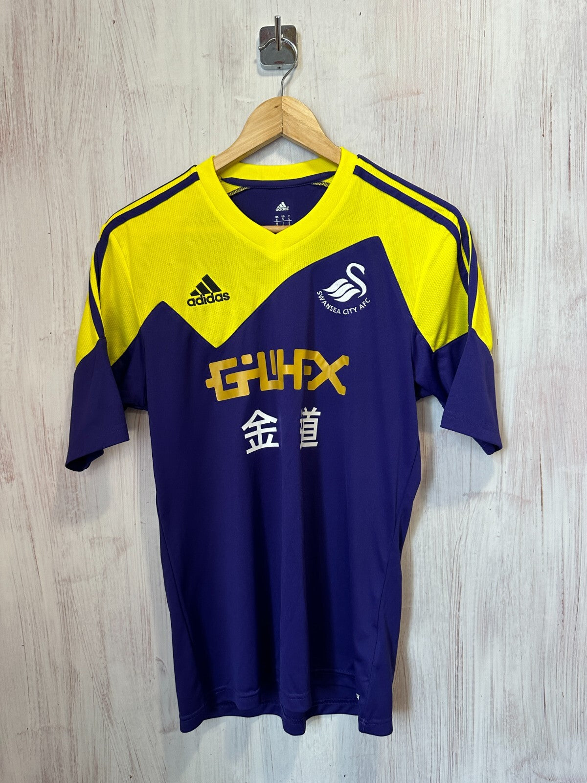 Swansea City 2013 2014 away Sz S Adidas shirt jersey soccer football maillot kit