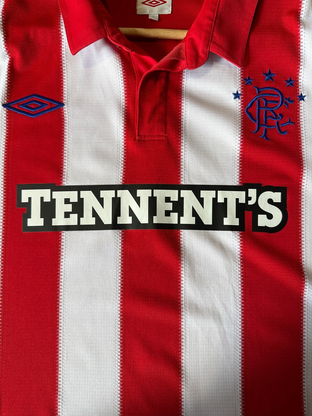 Glasgow Rangers 2010 2011 away Size L soccer shirt jersey kit tee Umbro football