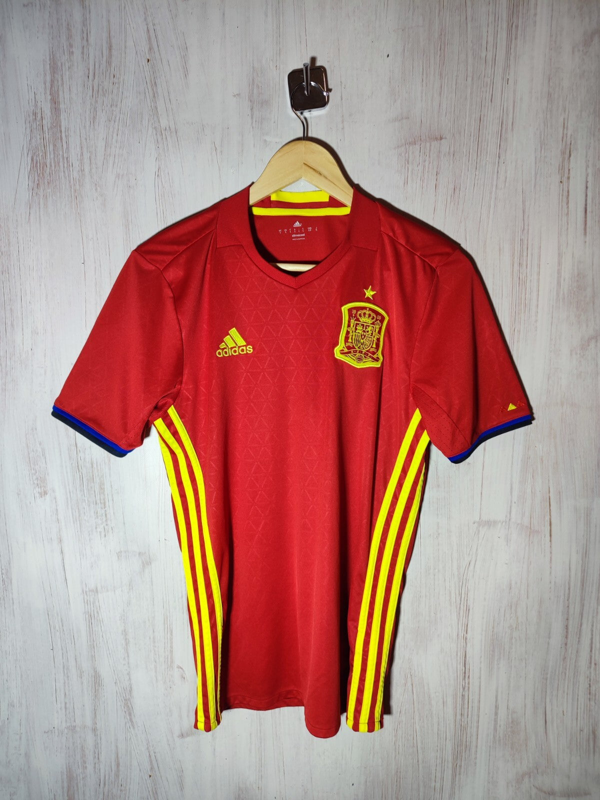 Spain team 2015 2016 home Size S Adidas shirt jersey maillot football soccer kit