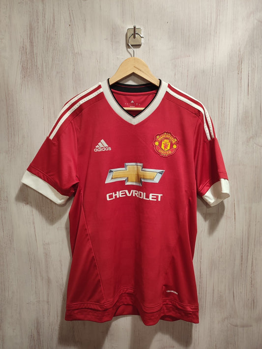 Manchester United 2015 2016 home Size L Adidas soccer shirt jersey football kit