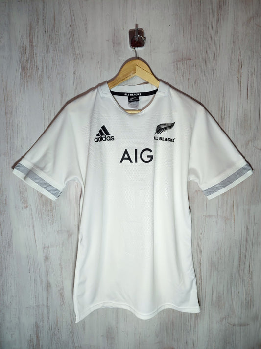 All Blacks 2019 2020 away Size L rugby shirt jersey kit Adidas New Zealand team