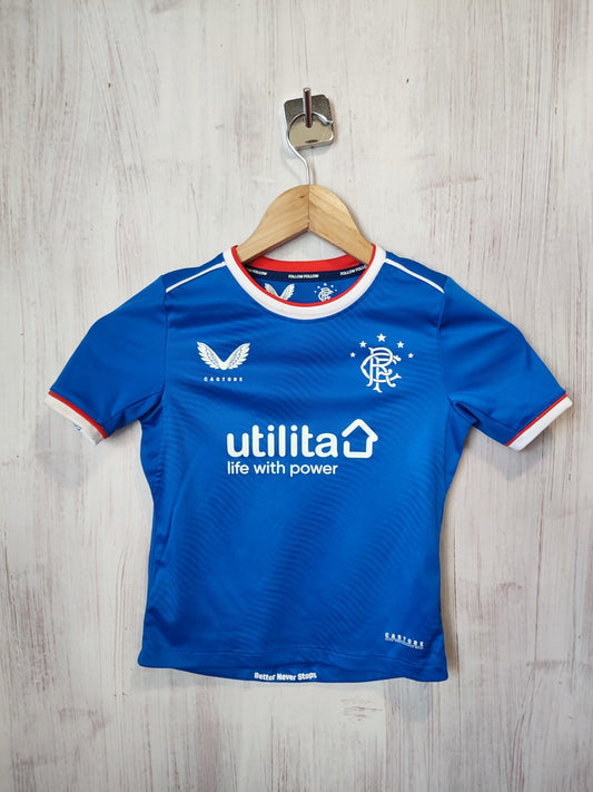 KIDS 3-4y Glasgow Rangers 2020 2021 home soccer shirt jersey junior football kit