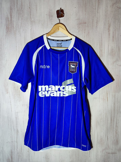 Ipswich Town 2011 2012 home Size L Mitre jersey shirt football kit soccer tee