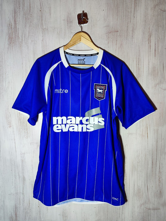 Ipswich Town 2011 2012 home Size L Mitre jersey shirt football kit soccer tee