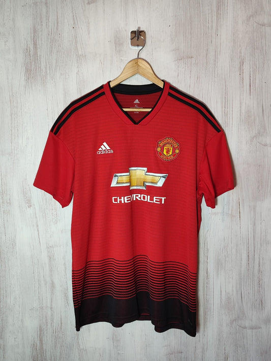Manchester United 2018 2019 Home Sz XL Adidas soccer shirt jersey football kit