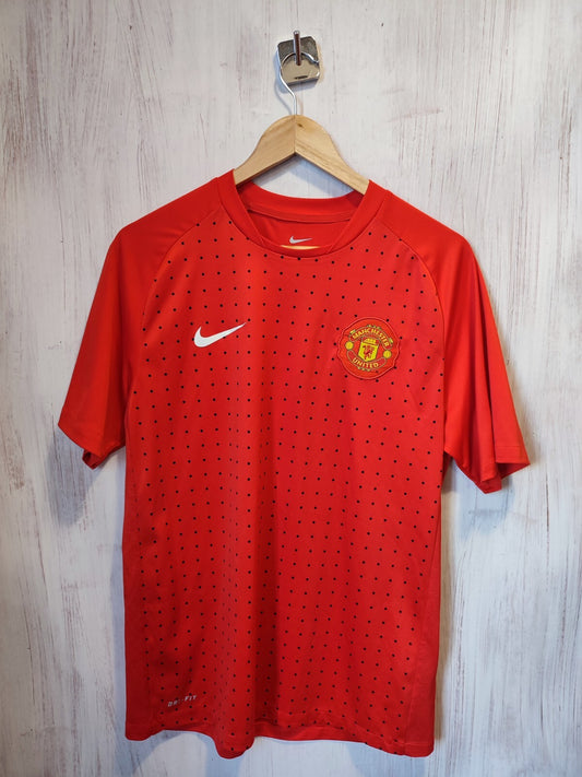 Manchester United 2010 2011 training Sz M Nike football shirt jersey soccer kit