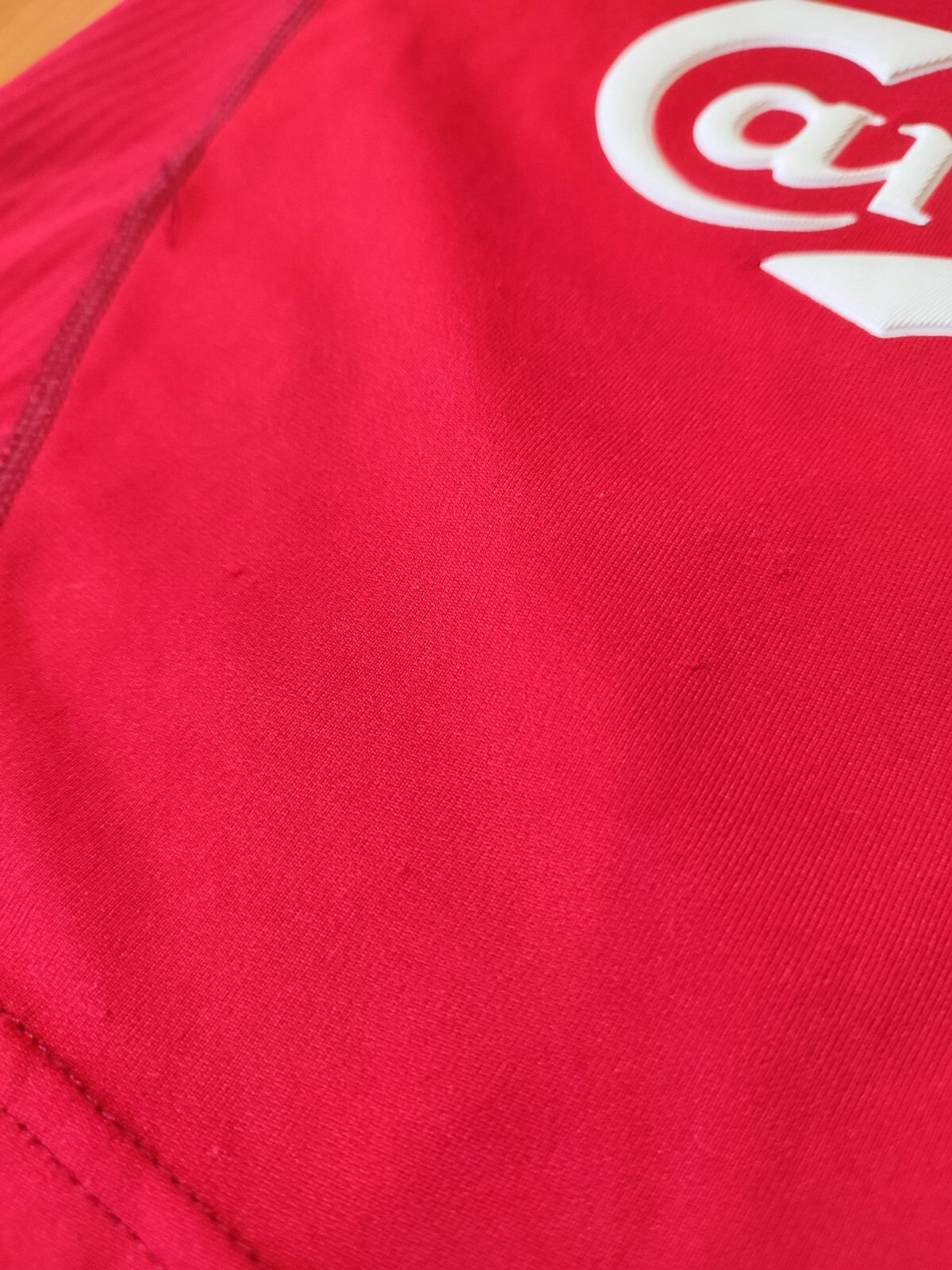 Kids Sz M FC Liverpool 2002 2003 2004 home shirt soccer football jersey kit Owen