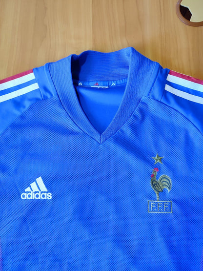 France 2002 2003 2004 home Size L Adidas shirt jersey football soccer kit Zidane