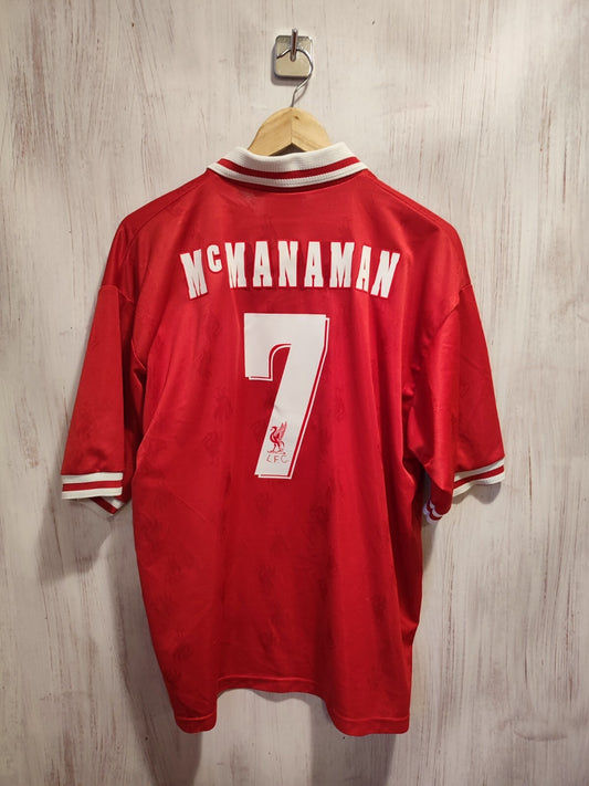 FC Liverpool 1996 1997 1998 home Size XL  shirt soccer football jersey McManaman