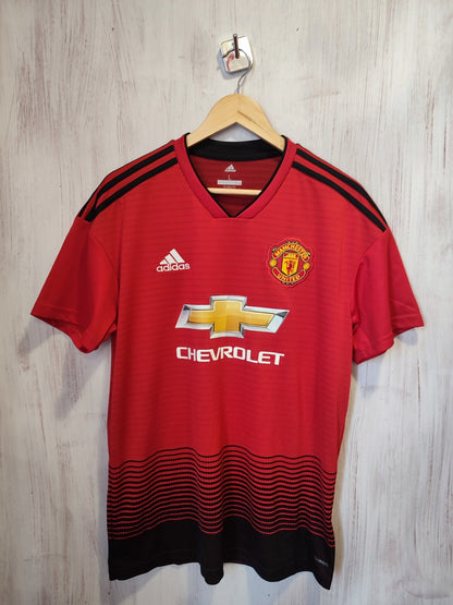 Manchester United 2018 2019 home Size L Adidas soccer shirt jersey football kit