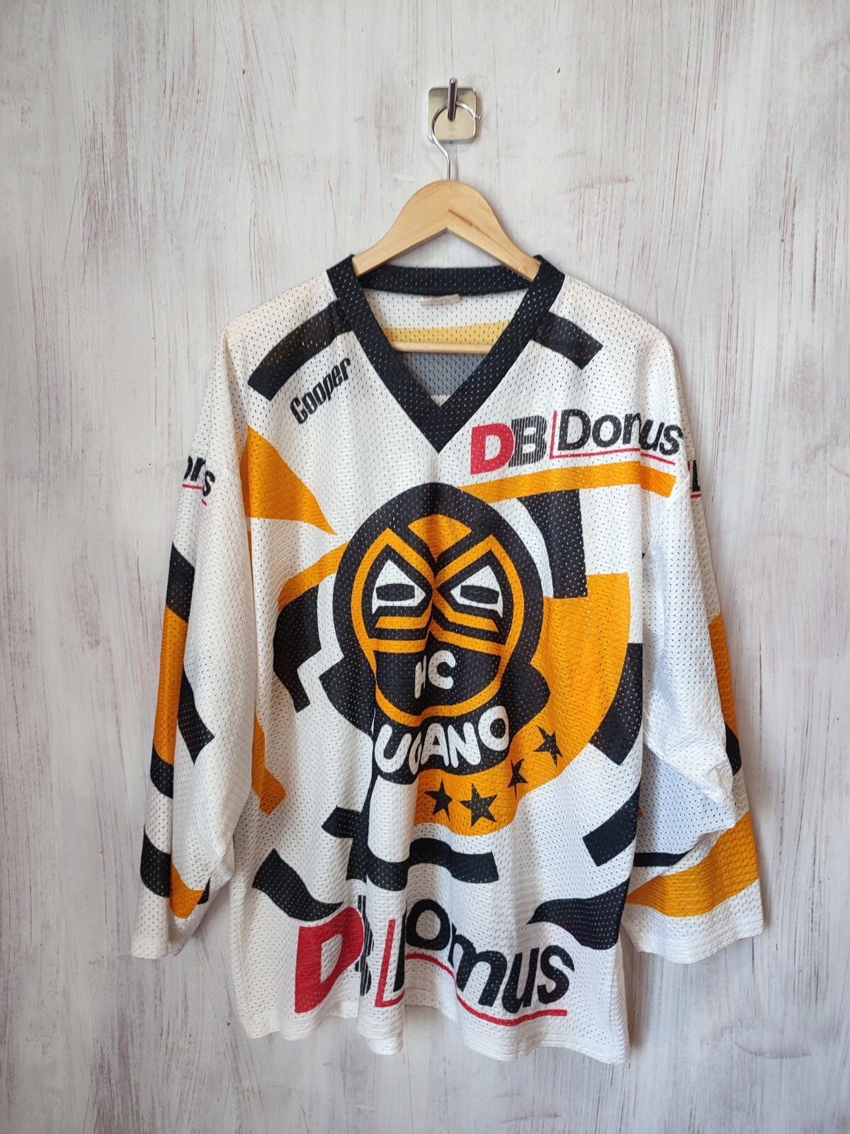 HC Lugano #22 Andy Ton 1991 1992 Ochsner Size XL vintage jersey shirt Ice Hockey