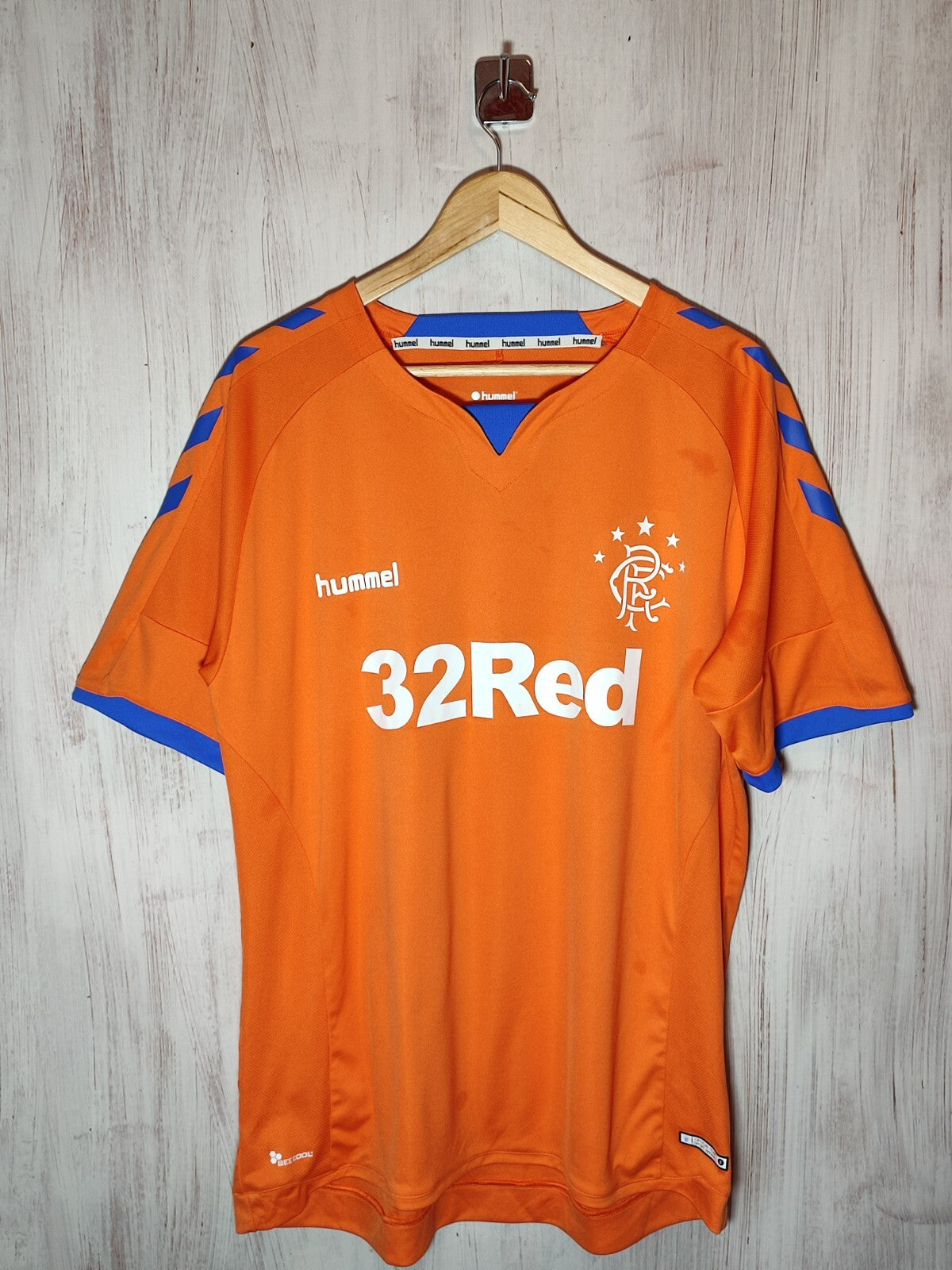 Glasgow Rangers 2018 2019 third Size XL Hummel soccer shirt jersey football 3rd