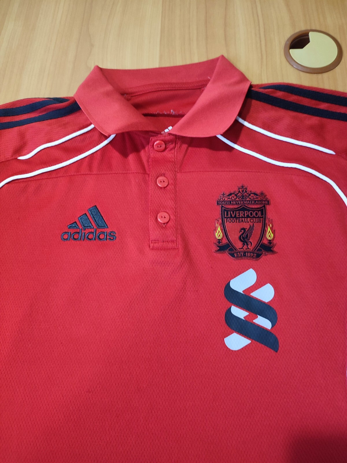 FC Liverpool 2010 2011 training Sz S Adidas shirt soccer football jersey kit tee