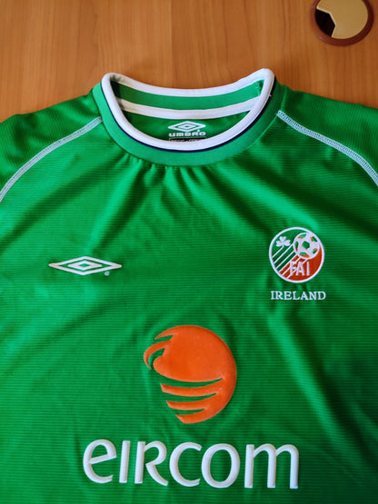 Republic of Ireland 2001 2002 2003 home Sz XL Umbro shirt jersey football soccer