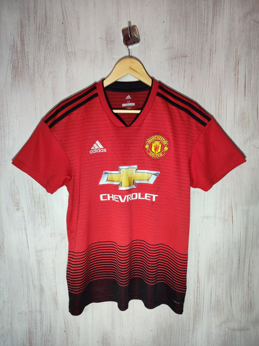 Manchester United 2018 2019 home Size M Adidas soccer shirt jersey football kit