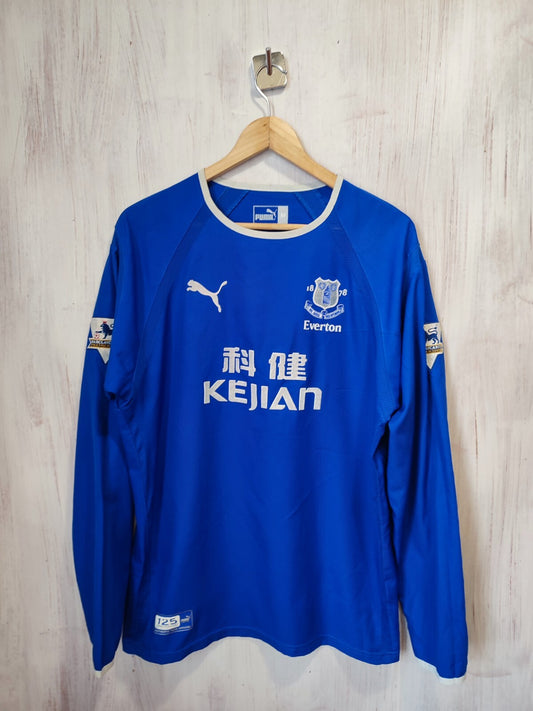FC Everton 2003 2004 home Sz M Puma football shirt jersey soccer kit Anniversary