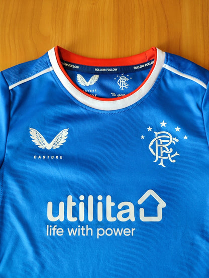KIDS 3-4y Glasgow Rangers 2020 2021 home soccer shirt jersey junior football kit