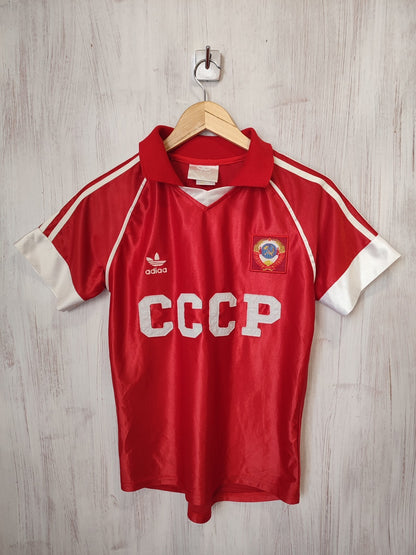 USSR 1985 1986 home Size S Adidas jersey shirt soccer kit tee CCCP Soviet Union