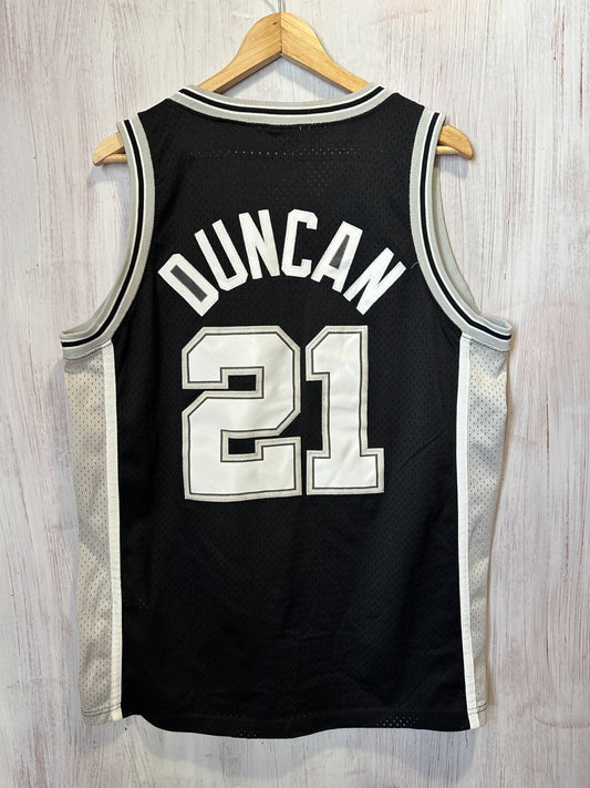 VINTAGE San Antonio Spurs #21 Tim Duncan Size M Nike basketball shirt jersey kit
