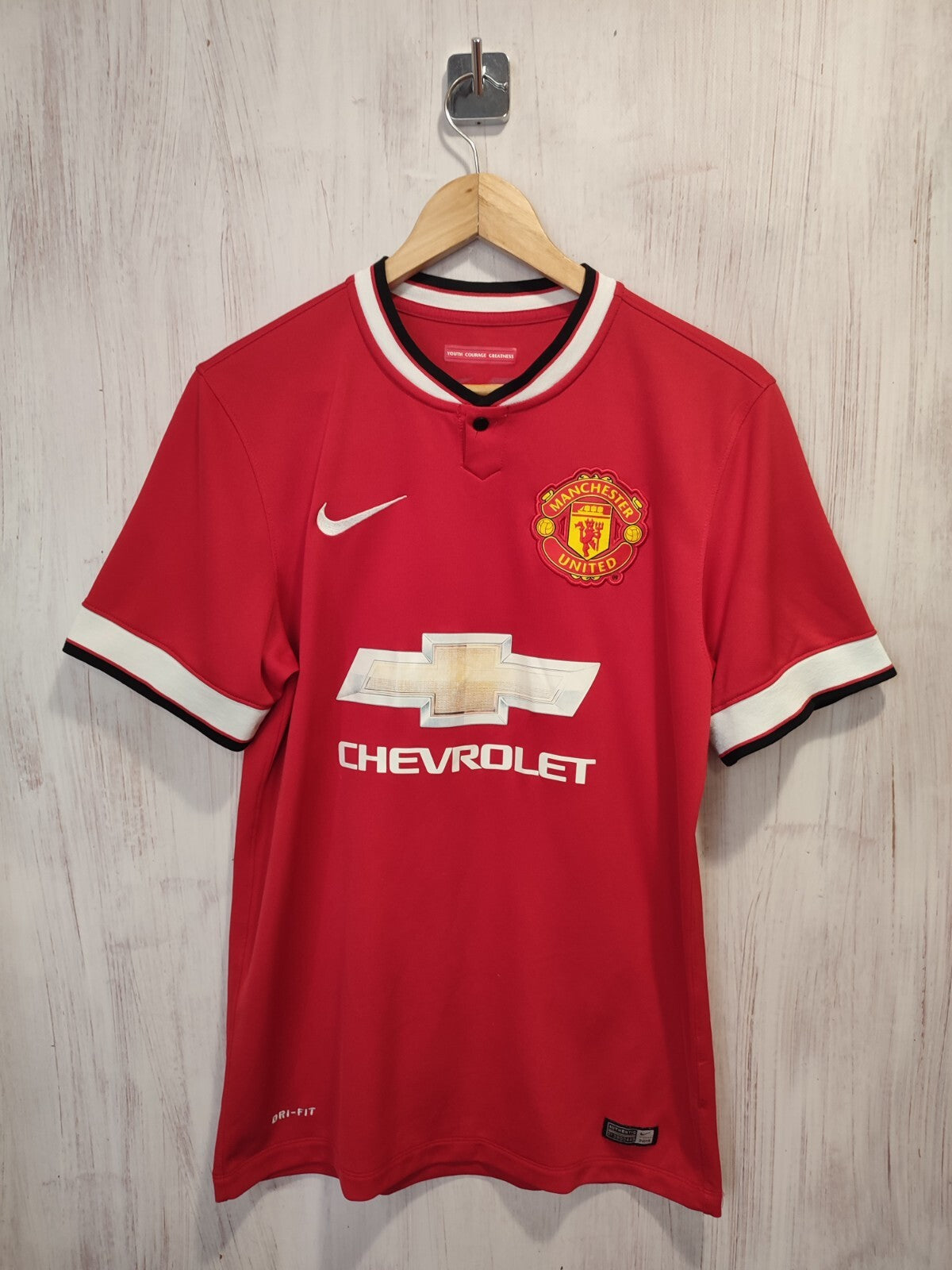 Manchester United 2014 2015 home Sz S Nike soccer shirt jersey football Januzaj